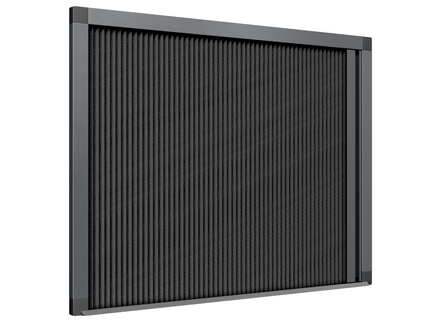Store plissé coupe-soleil 1 vantail ouverture latérale