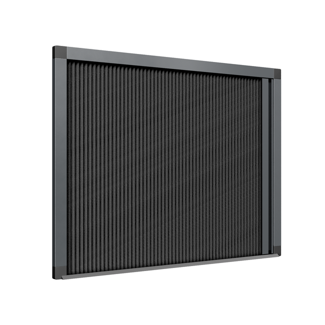 Store plissé coupe-soleil 1 vantail ouverture latérale