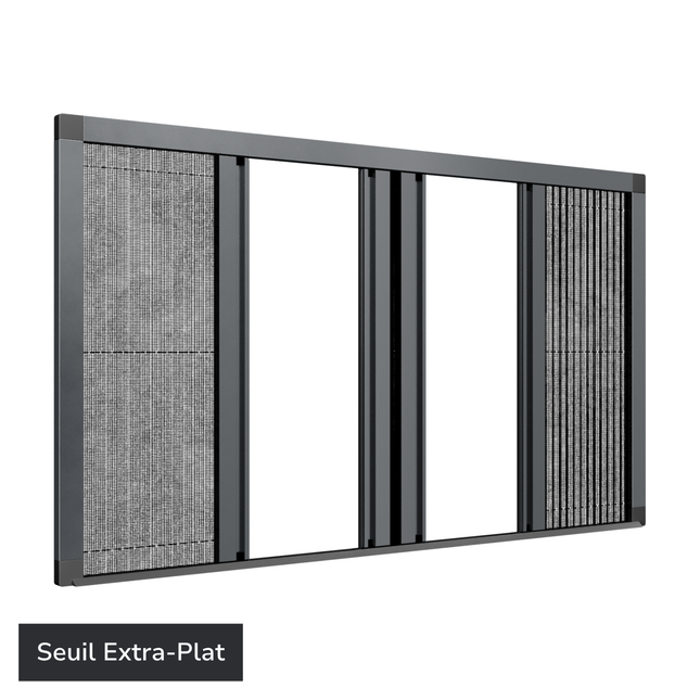 Moustiquaire Baie Vitrée Double Ouverture Centrale