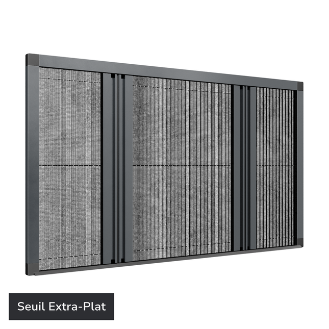 Moustiquaire Baie Vitrée Double Ouverture Centrale