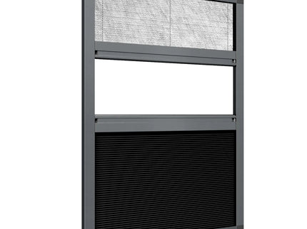 Moustiquaire 2 vantaux avec Store Coupe-Soleil intégré