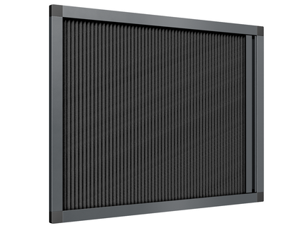 Store plissé coupe-soleil 1 vantail ouverture latérale