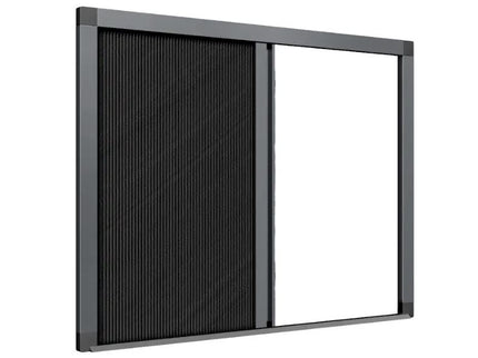Store plissé coupe-soleil 1 vantail ouverture latérale
